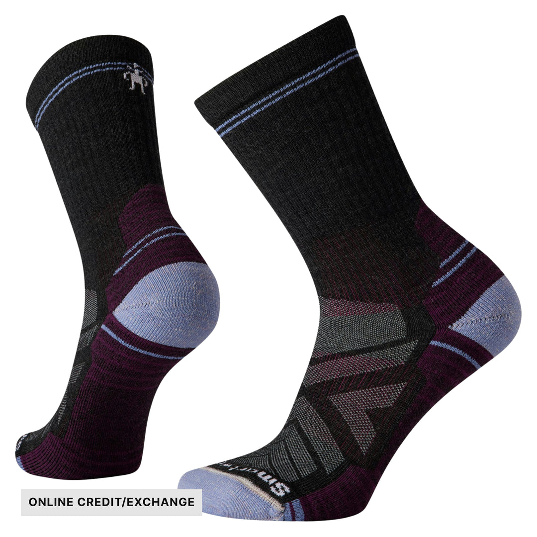 Smartwool Women's Hike Crew Socks - Charcoal - ONLINE CREDIT/EXCHANGE - Lenny's Shoe & Apparel