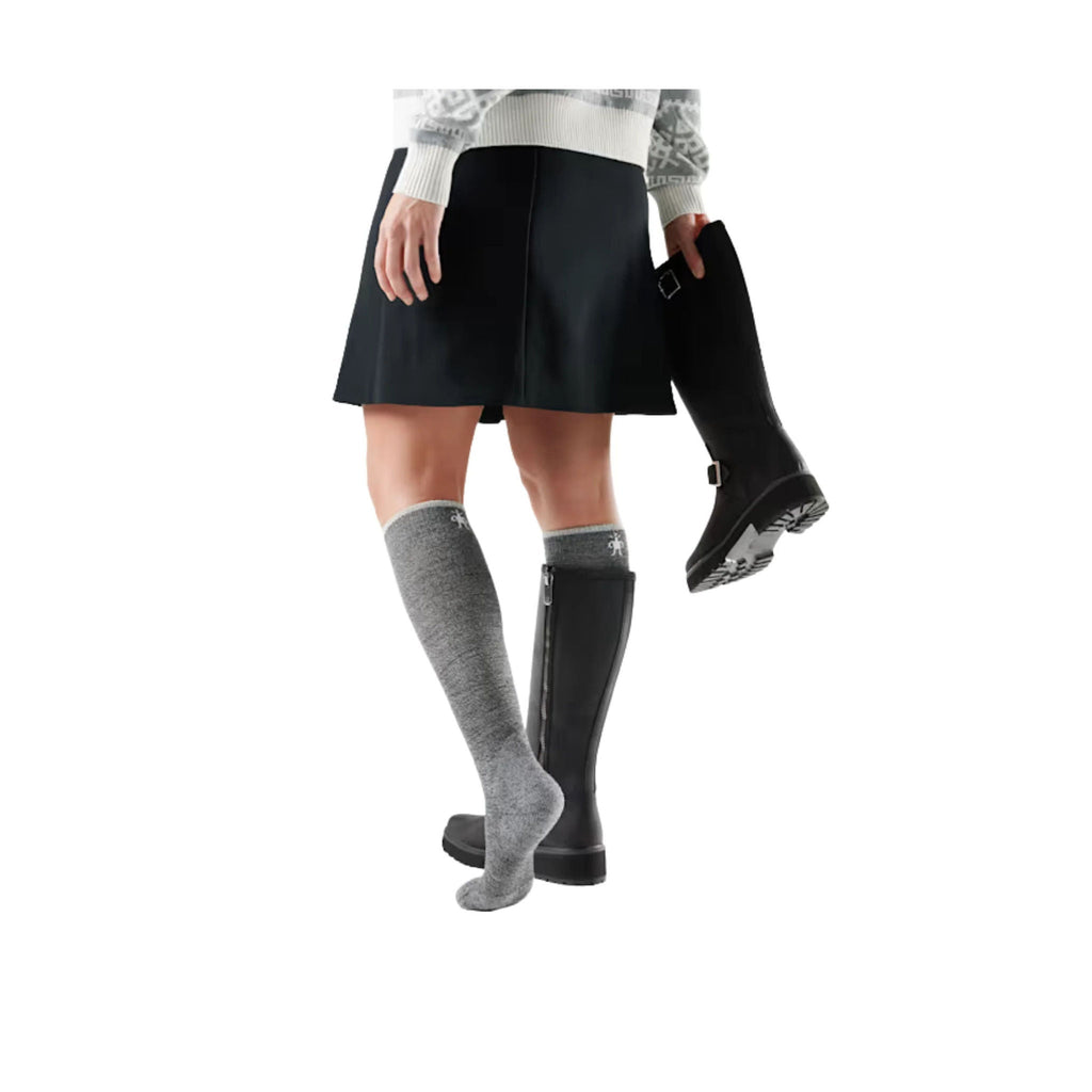 Smartwool Women's Everyday Lifestyle Knee High Light Cushion Socks - Charcoal - Light Grey - Lenny's Shoe & Apparel