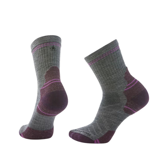 Smartwool Women's Hike Targeted Cushion Mid Crew Socks - Medium Gray - Lenny's Shoe & Apparel