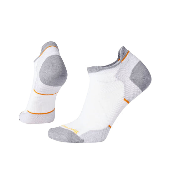 Smartwool Women's Run Zero Cushion Low Ankle Socks - White - Lenny's Shoe & Apparel