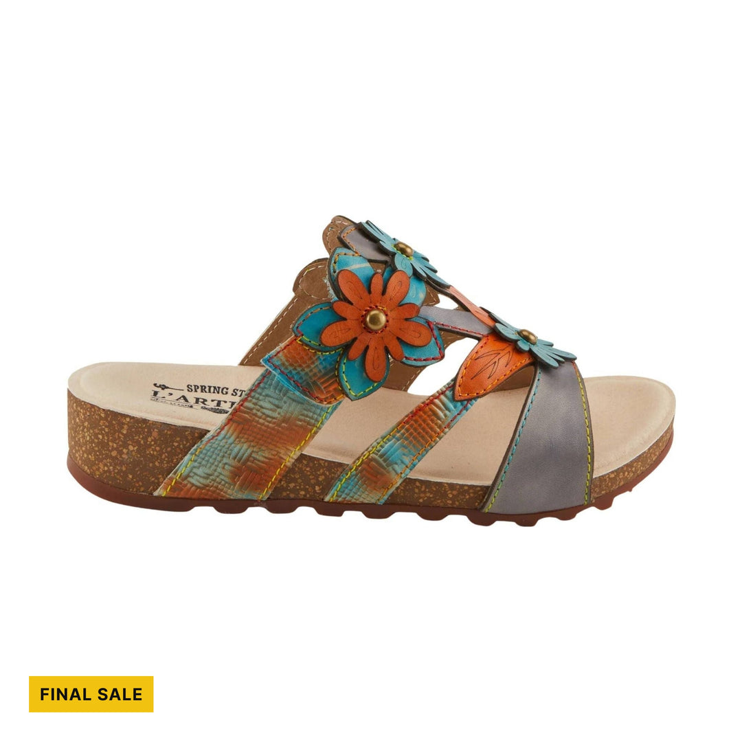 Spring Step L'artiste Women's Lavonda Sandals - Grey Multi - FINAL SALE - Lenny's Shoe & Apparel