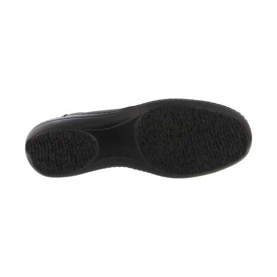 Black boot outsole with textured tread pads