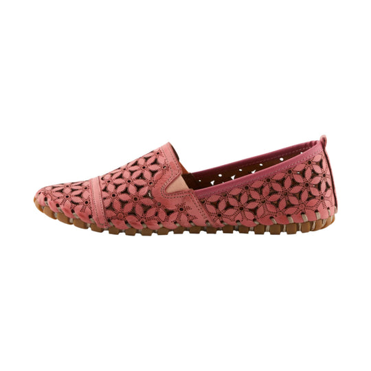 Spring Step Women's Flowerflow Shoe - Salmon - Lenny's Shoe & Apparel