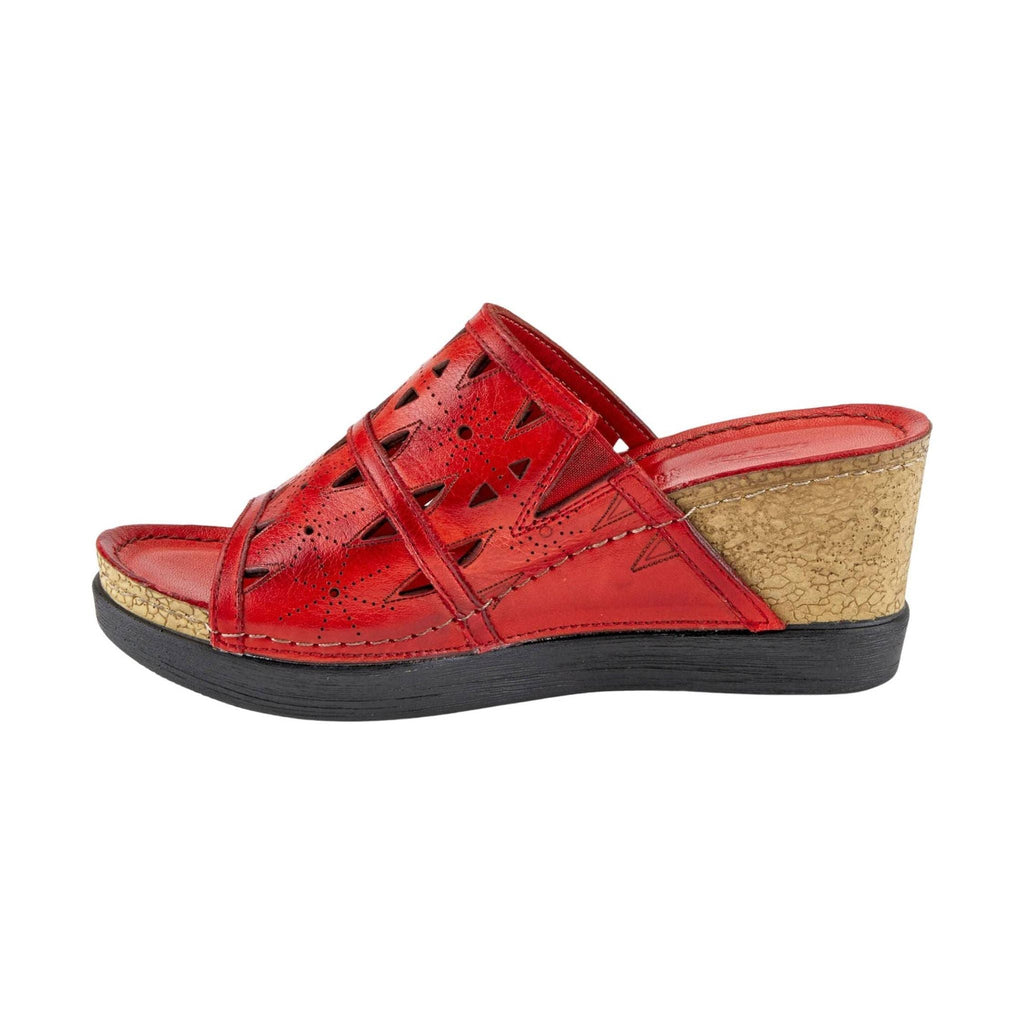 Spring Step Women's Fusawedge Sandals - Red - Lenny's Shoe & Apparel