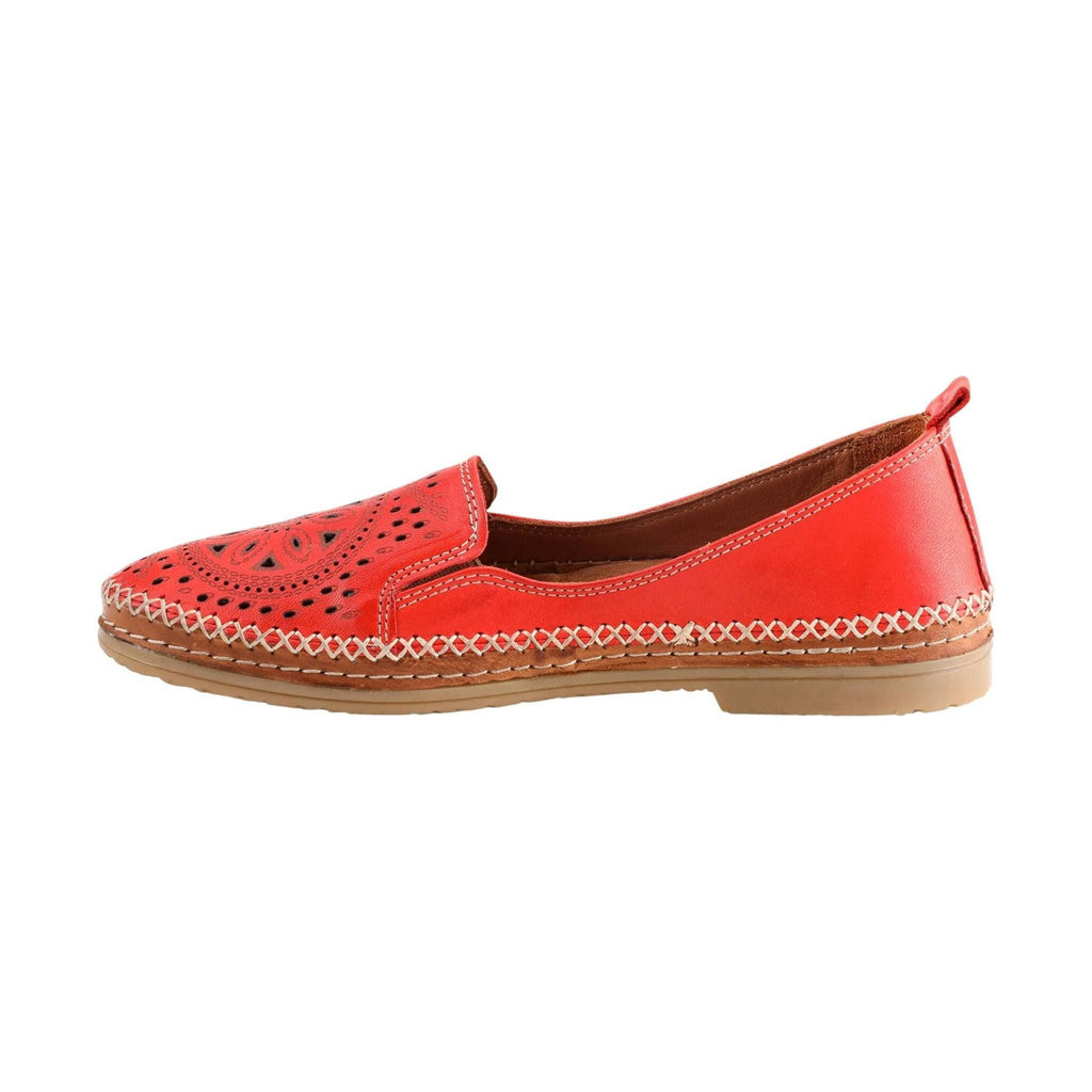 Spring Step Women's Ingrid Slip On Loafer - Red - Lenny's Shoe & Apparel