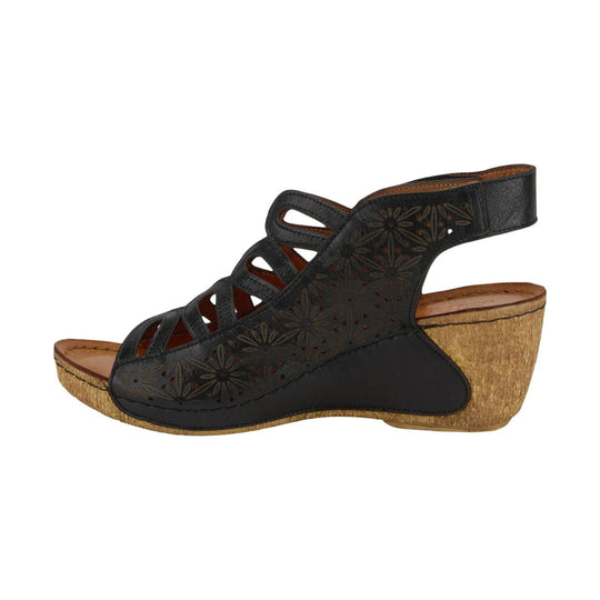 Spring Step Women's Inocencia Sandals - Black - Lenny's Shoe & Apparel