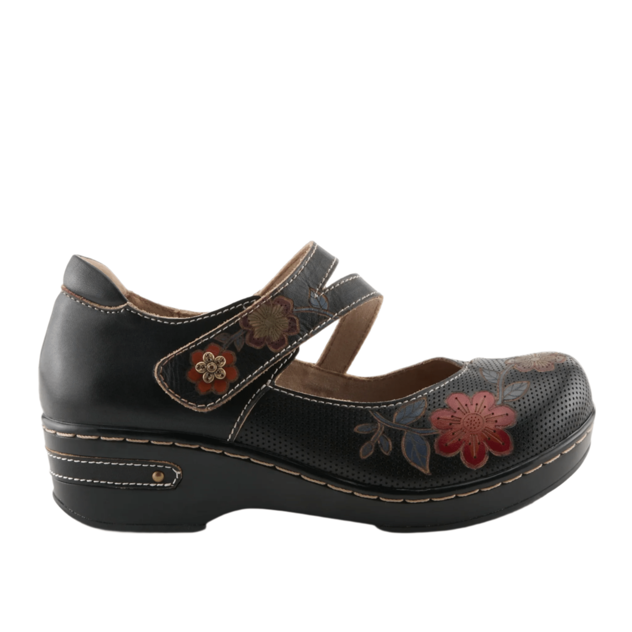 Spring Step Women's L'artiste Mamataish Clog - Black Multi Spring Step Women's L'artiste Mamataish Clog - Black Multi