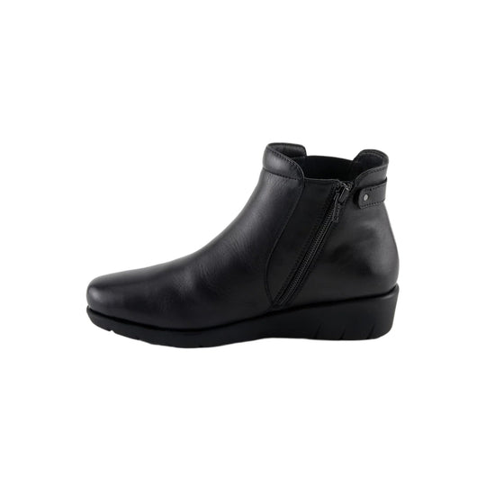 Spring Step Women's Leather Wedge Apso Boots - Black - Lenny's Shoe & Apparel