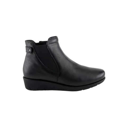 Spring Step Women's Leather Wedge Apso Boots - Black - Lenny's Shoe & Apparel