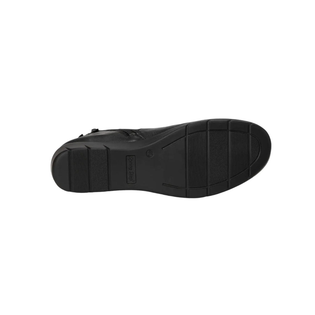 Spring Step Women's Leather Wedge Apso Boots - Black - Lenny's Shoe & Apparel