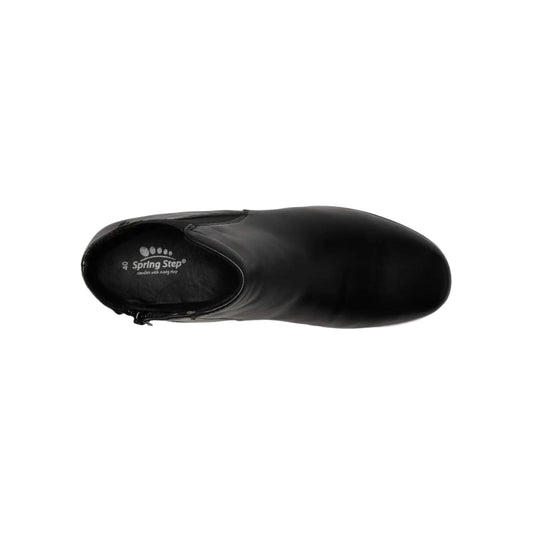 Spring Step Women's Leather Wedge Apso Boots - Black - Lenny's Shoe & Apparel