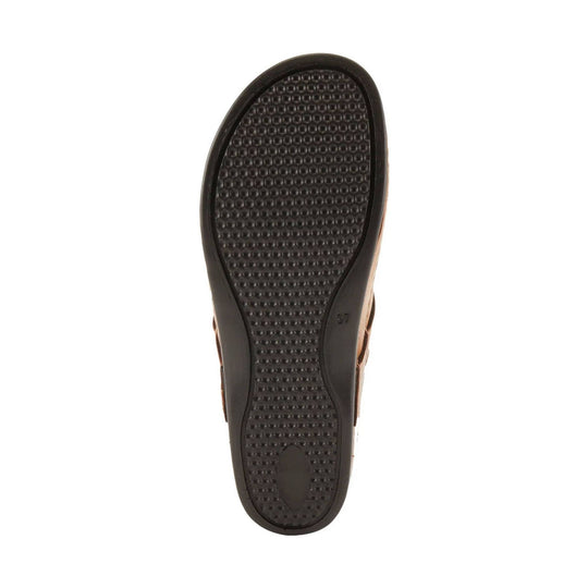 Black shoe outsole with rounded tread pattern and size marking 37