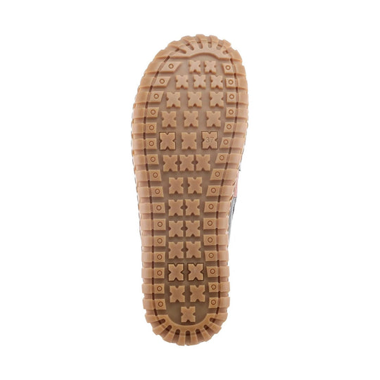 Beige rubber shoe outsole with textured tread and size 37 marking