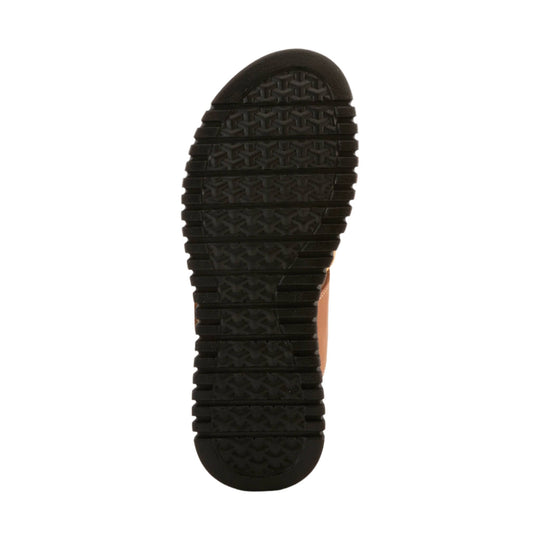 Black rubber outsole with deep tread pattern
