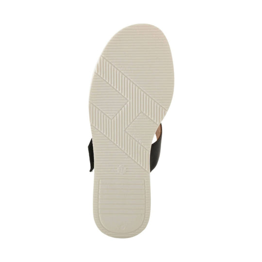 Beige sandal sole with geometric tread pattern and size 37 marking