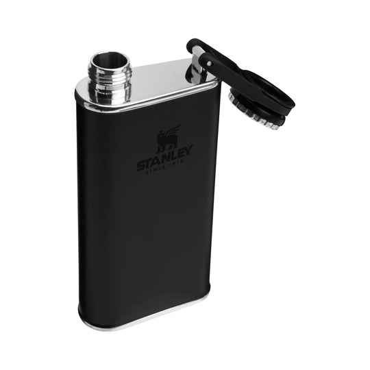 Stanley Classic Easy Fill Wide Mouth Flask 8oz - Black 2.0 - Lenny's Shoe & Apparel