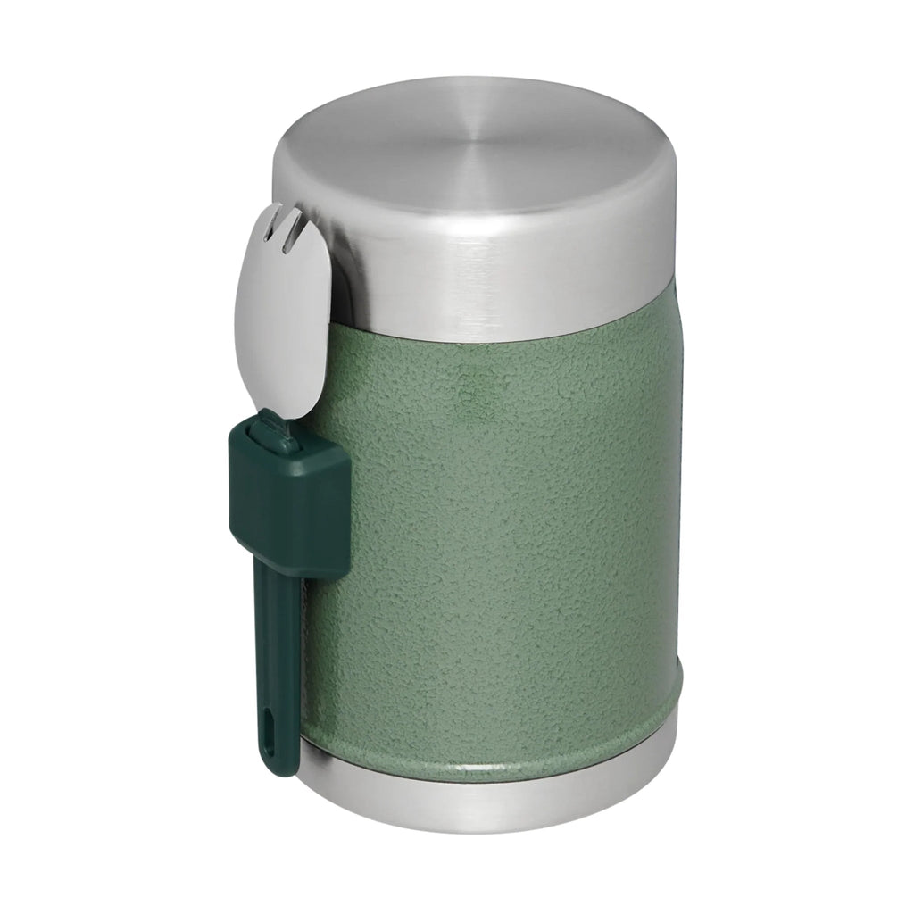 Stanley Classic Legendary Food Jar Plus Spork 14oz - Hammertone Green - Lenny's Shoe & Apparel