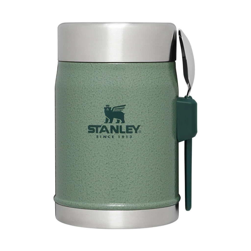 Stanley Classic Legendary Food Jar Plus Spork 14oz - Hammertone Green - Lenny's Shoe & Apparel