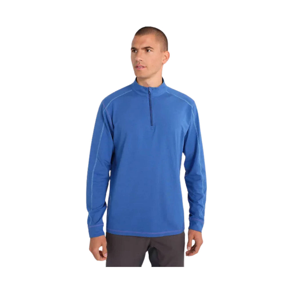 Tasc Men's Carrollton Quarter Zip - Imperial Blue Heather - ONLINE STORE CREDIT/EXCHANGE ONLY - Lenny's Shoe & Apparel