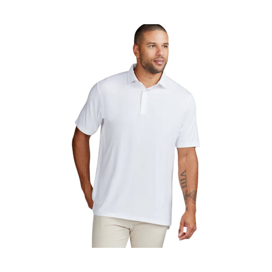 Tasc Men's Cloud Lightweight Polo - White - Lenny's Shoe & Apparel