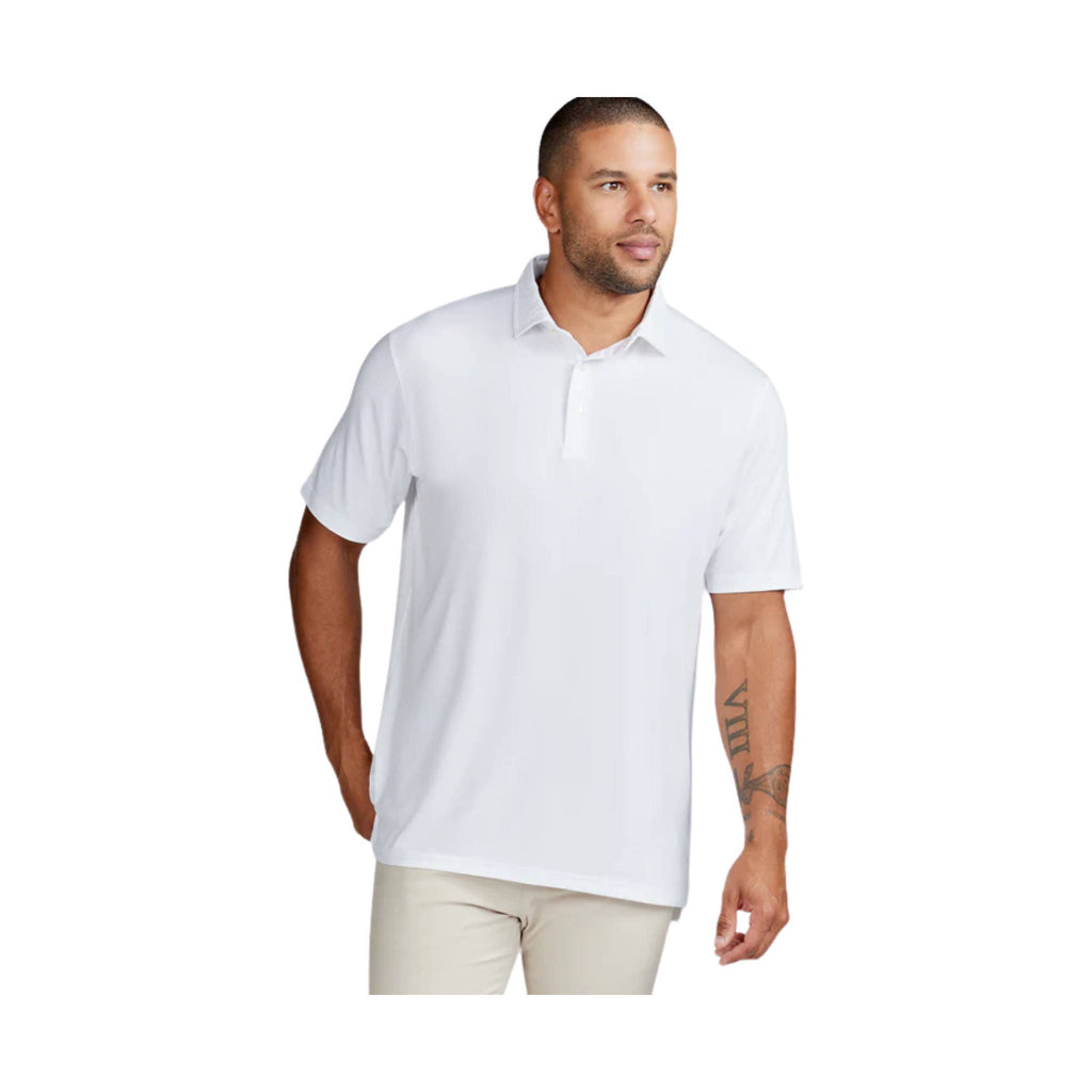 Tasc Men's Cloud Lightweight Polo - White - Lenny's Shoe & Apparel