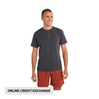 Tasc Men's Everywear Short Sleeve Henley - Iron Heather - Lenny's Shoe & Apparel