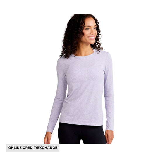 Tasc Women's Nola Long Sleeve Shirt - Lavender Heather - ONLINE CREDIT/EXCHANGE - Lenny's Shoe & Apparel