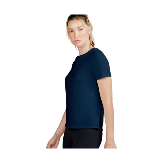 Tasc Women's All Day Short Sleeve T Shirt - Classic Navy - Lenny's Shoe & Apparel