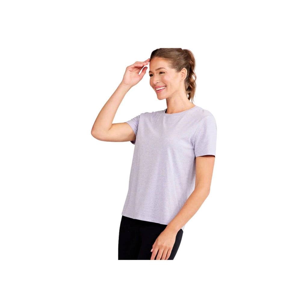 Tasc Women's All Day Short Sleeve T Shirt - Lavender Heather - Lenny's Shoe & Apparel