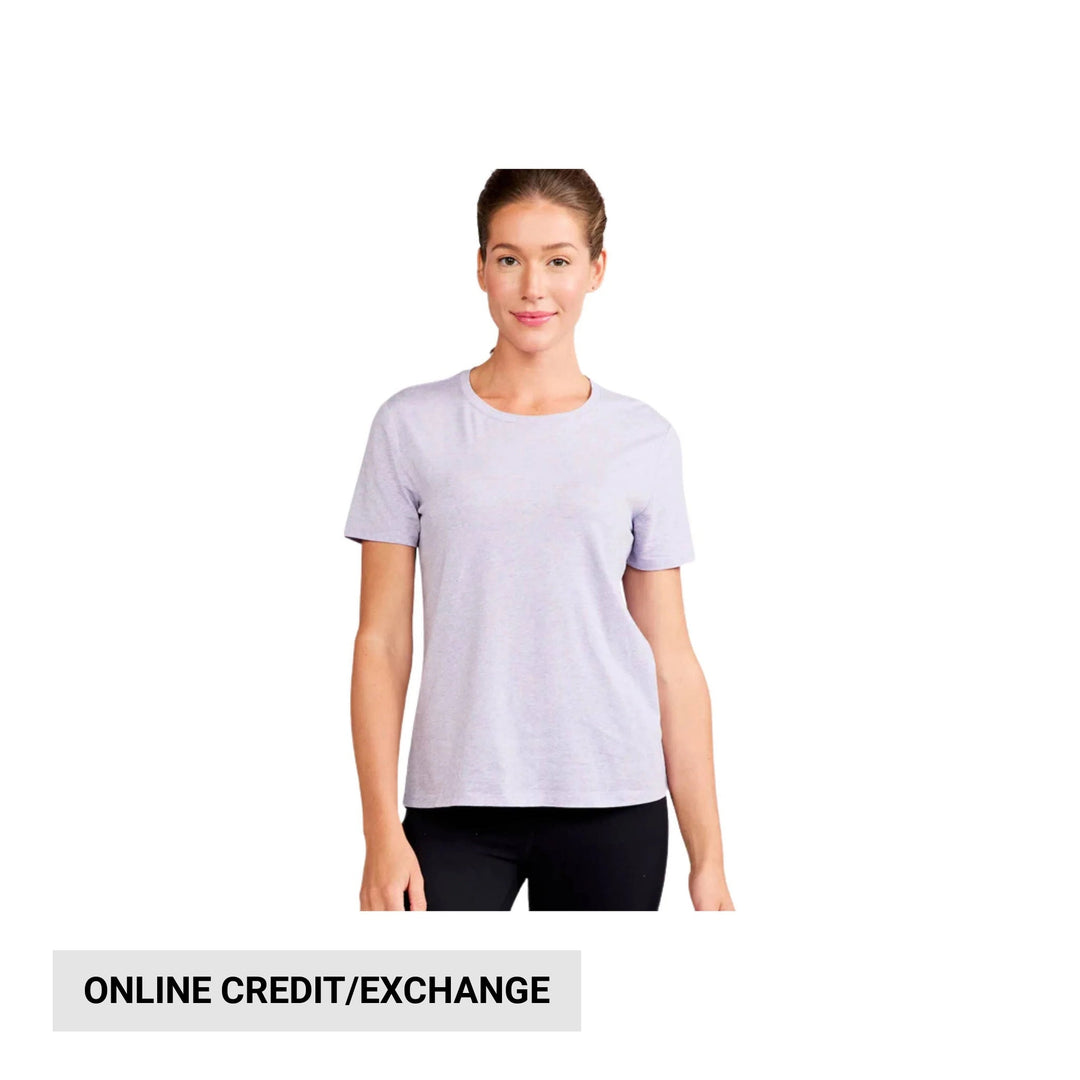 Tasc Women's All Day Short Sleeve T Shirt - Lavender Heather - Lenny's Shoe & Apparel