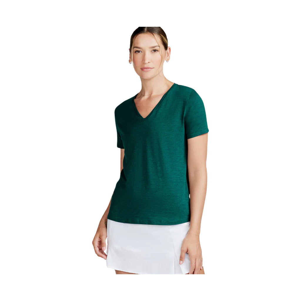 Tasc Women's All Day V - Neck Top - Jade - Lenny's Shoe & Apparel