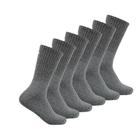 Terramar Work And Sport 6 Pack Socks - Grey - Lenny's Shoe & Apparel