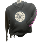The North Face Kids' Camp Fleece Pullover Hoodie - TNF Black/Purple Cactus Flower - Lenny's Shoe & Apparel