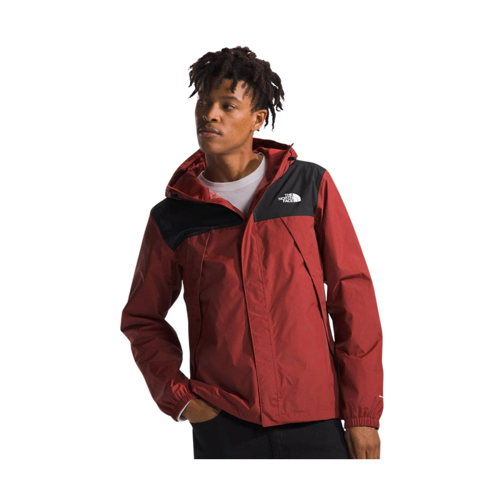 The North Face Men's Antora Rain Jacket - Iron Red/TNF Black - Lenny's Shoe & Apparel