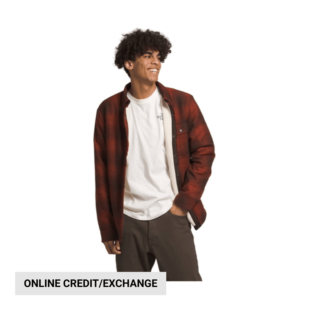 The North Face Men's Campshire Shirt - Brandy Brown Medium Half Dome Shadow Plaid - Lenny's Shoe & Apparel