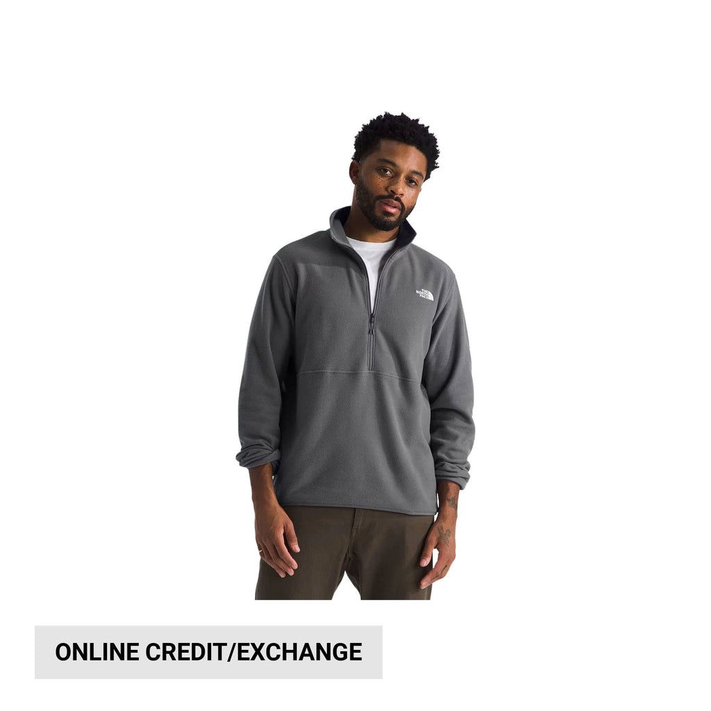The North Face Men's Glacier Fleece Half Zip - Smoked Pearl - Lenny's Shoe & Apparel