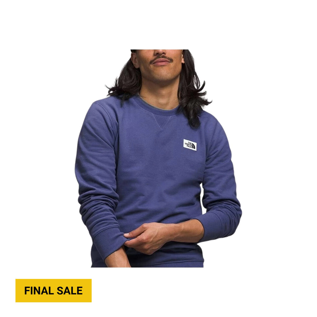 The North Face Men's Heritage Patch Crew - Cave Blue - Lenny's Shoe & Apparel