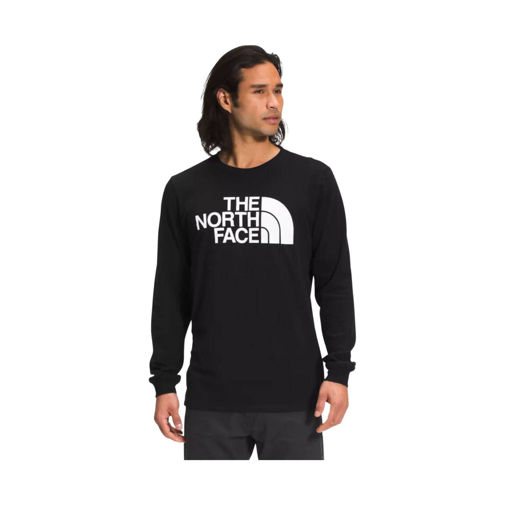 The North Face Men's Long Sleeve Half Dome Tee - TNF Black/Vintage White - ONLINE STORE CREDIT/EXCHANGE ONLY - Lenny's Shoe & Apparel