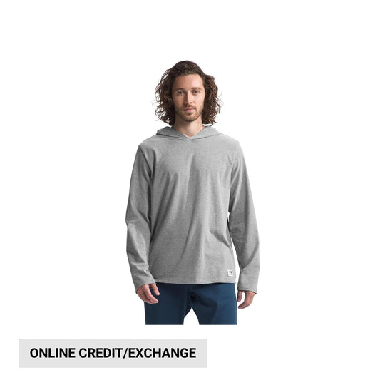 The North Face Men's Long Sleeve Heritage Patch Tee - TNF Medium Grey - Lenny's Shoe & Apparel