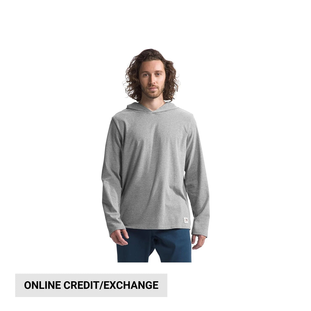 The North Face Men's Long Sleeve Heritage Patch Tee - TNF Medium Grey - Lenny's Shoe & Apparel