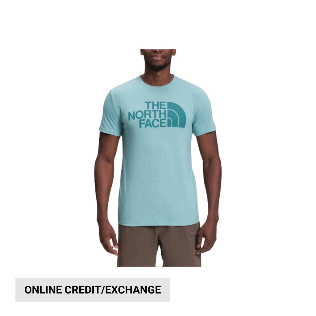 The North Face Men's Short Sleeve Half Dome Tri Blend Tee - Reef Waters Heather - Lenny's Shoe & Apparel