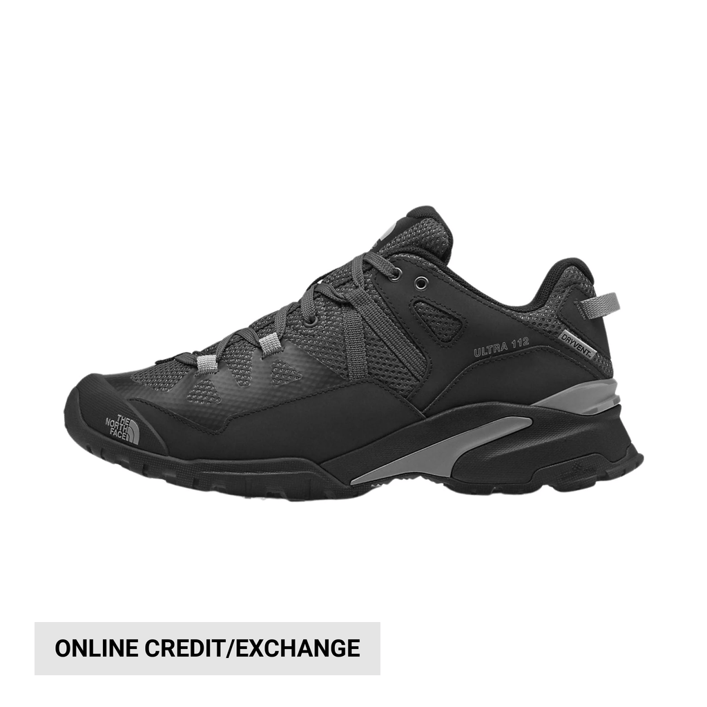 The North Face Men's Ultra 112 Waterproof Shoes - Asphalt Grey/TNF Black - Lenny's Shoe & Apparel