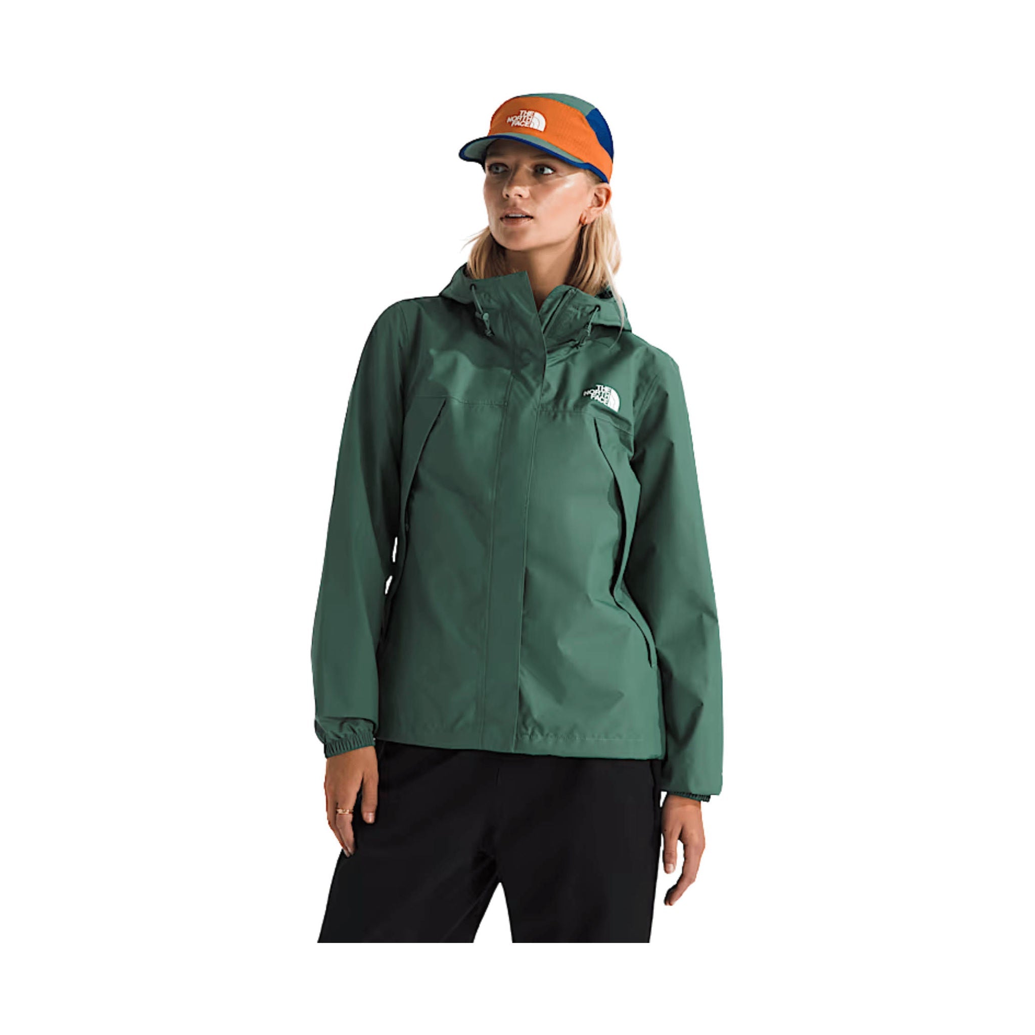The North Face Women's Antora Rain Jacket Duck Green