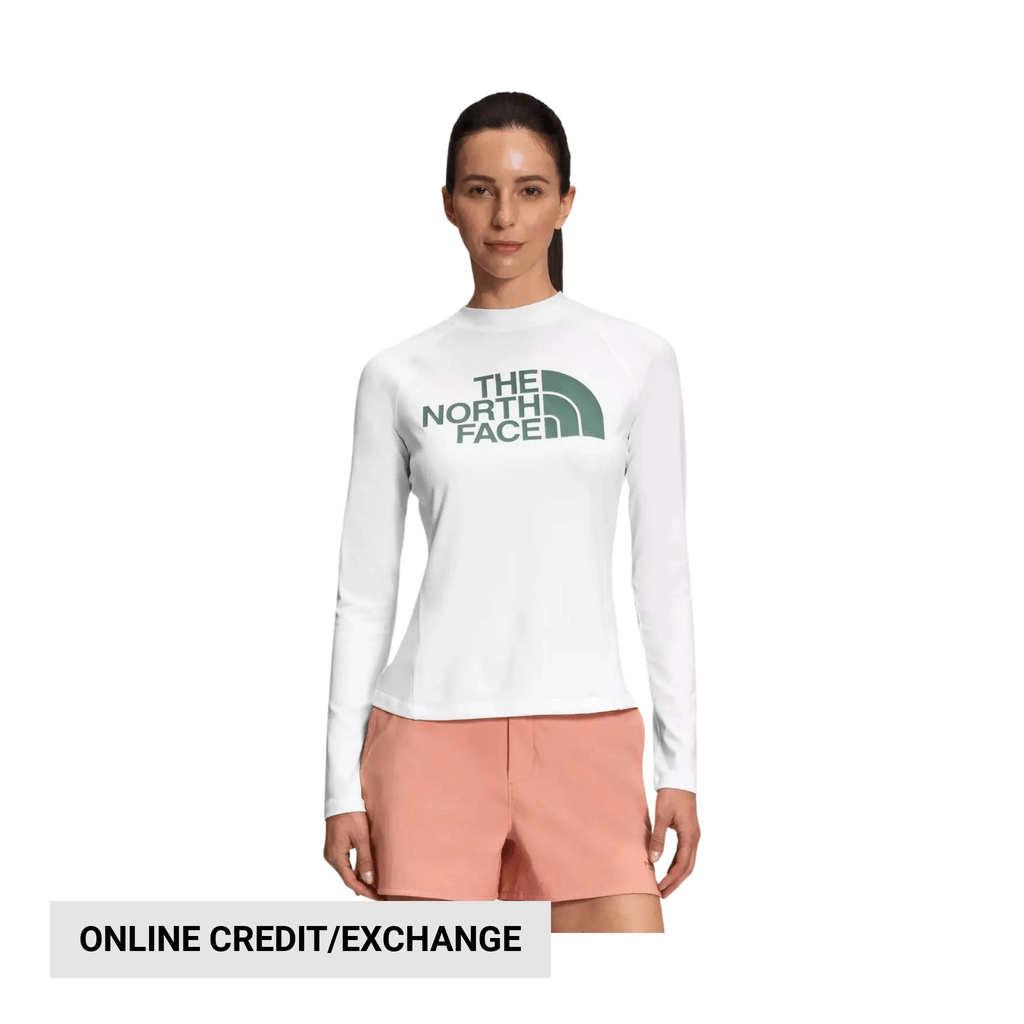 The North Face Women's Class V Water Top - TNF White/Laurel Wreath Green - Lenny's Shoe & Apparel