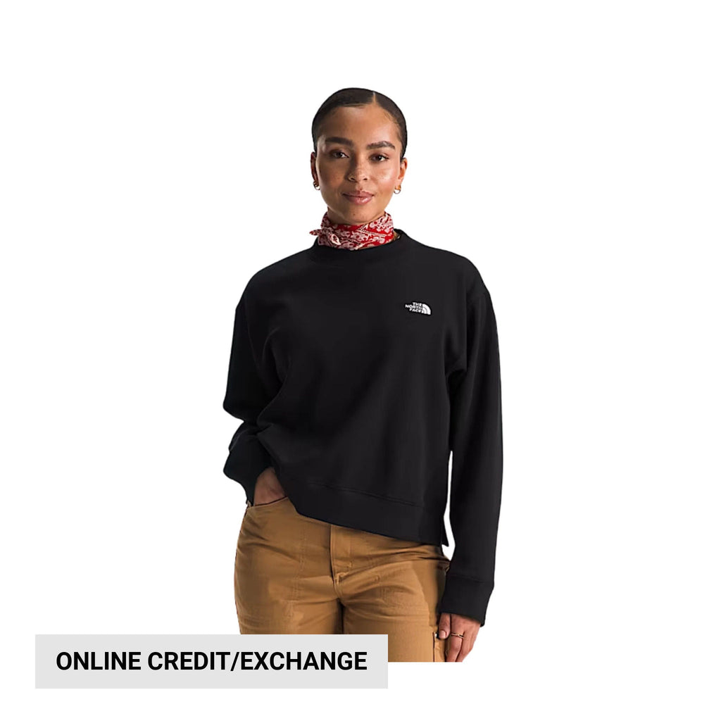 The North Face Women's Evolution Fleece Crew - TNF Black - Lenny's Shoe & Apparel