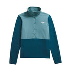 The North Face Women's Glacier Fleece Half Snap Fleece - Midnight Petrol/Algae Blue - Lenny's Shoe & Apparel