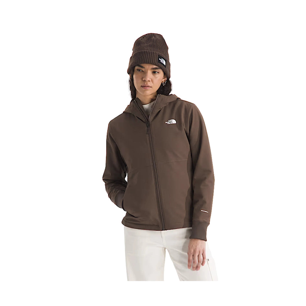 The North Face Women's Shelbe Raschel Hoodie Jacket - Smokey Brown - Lenny's Shoe & Apparel