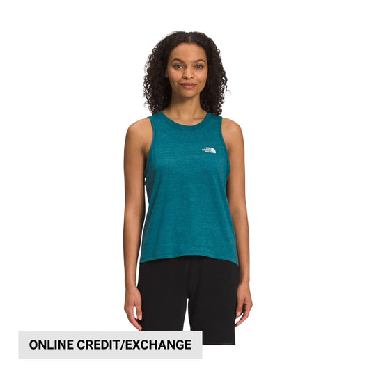 The North Face Women's Simple Logo Tank - Blue Coral Heather - Lenny's Shoe & Apparel