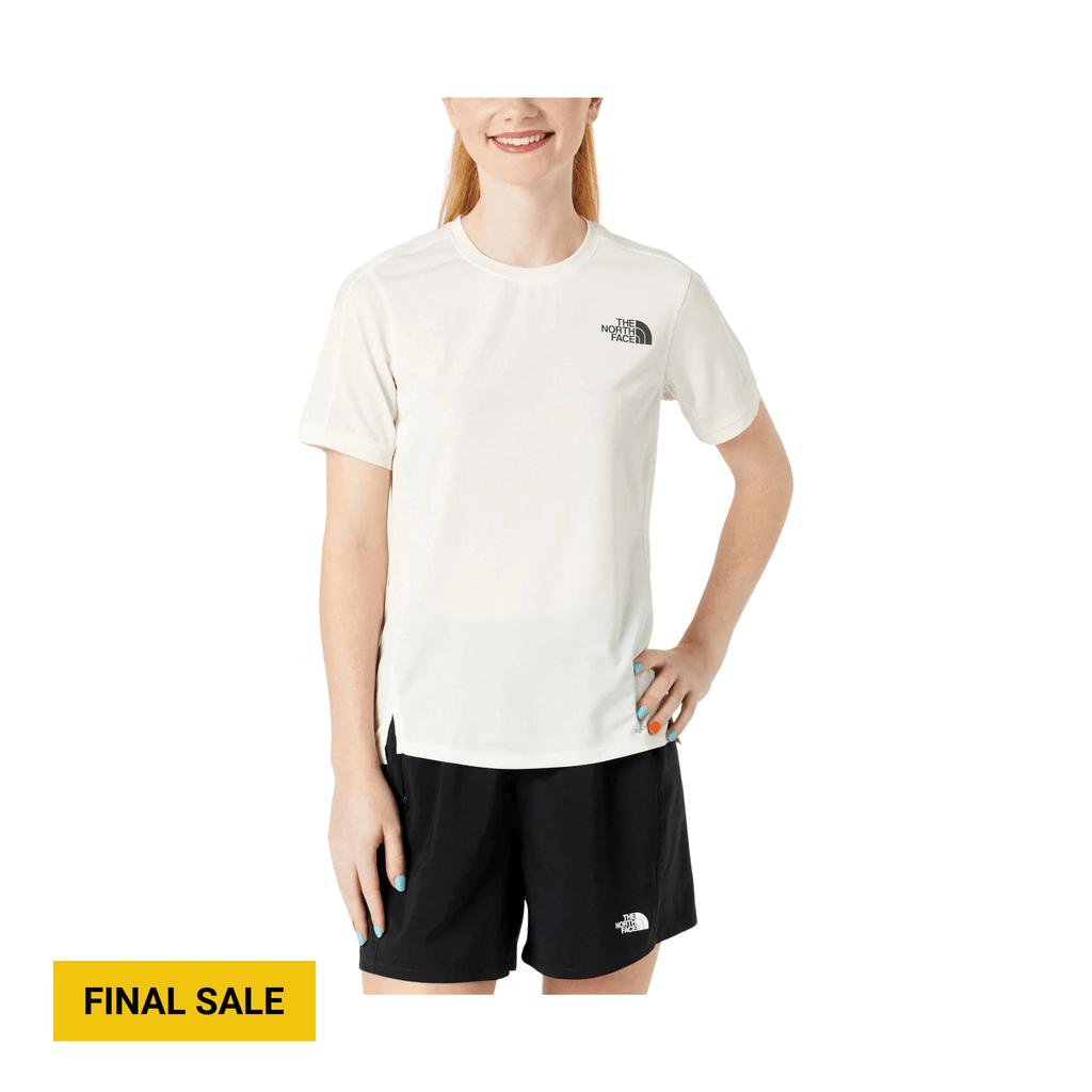 The North Face Women's Sunriser Short Sleeve - White Dune - Lenny's Shoe & Apparel