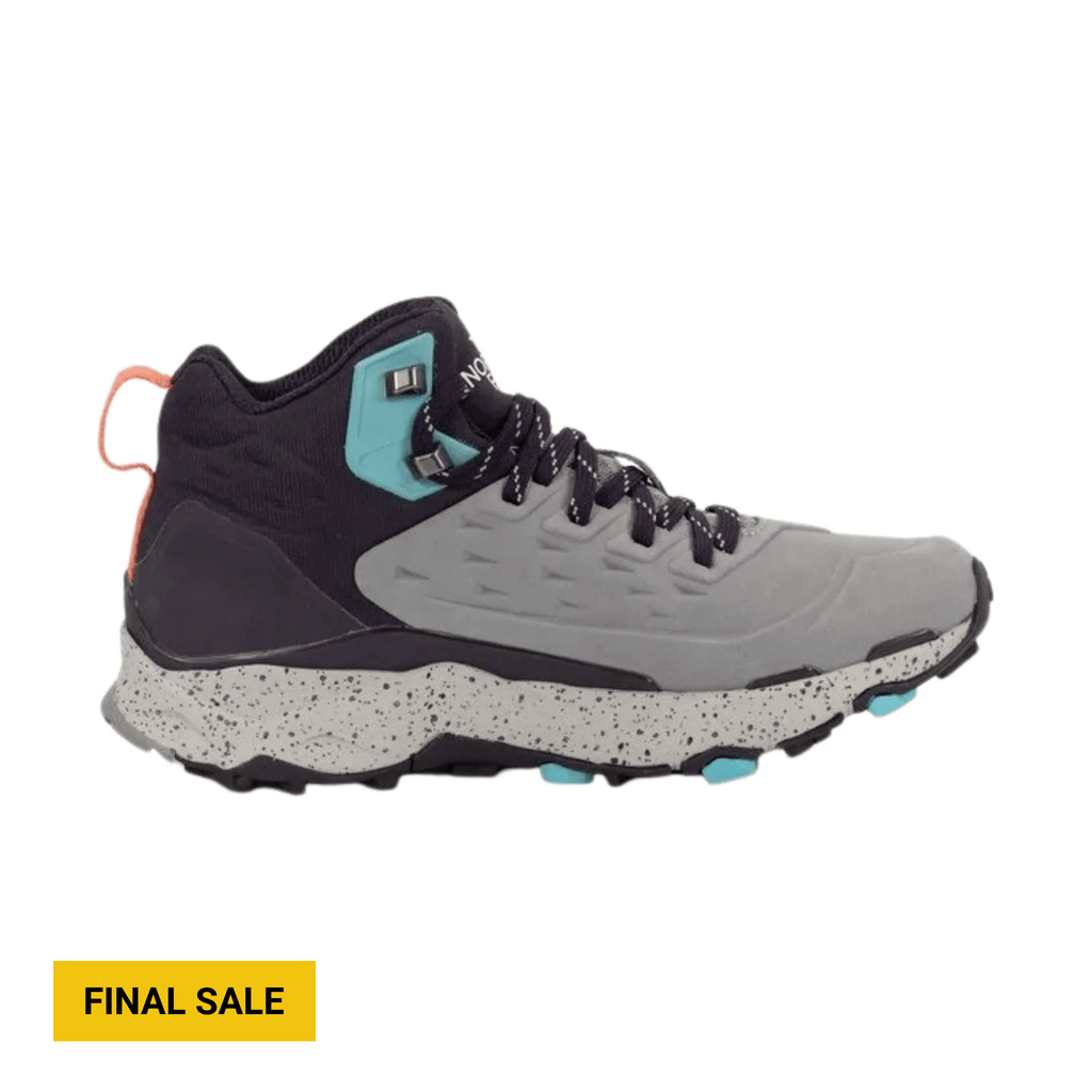 The North Face Women's Vectiv Exploris Mid Futurelight Hiking Boots - Meld Grey/Dark Eggplant Purple - Lenny's Shoe & Apparel